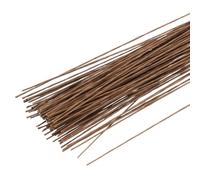 PATIKIL 120 Pcs 30 Gauge Floral Wire, 14 Inch Floral Stem Wire Flower Paper Wrapped Wires for Flower Crafts Bouquet Arrangement Supplies Wreath DIY Projects, Brown