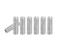PATIKIL 120 Pcs Hex Socket Grub Screw, M3x12mm Flat Point Grub Bolt 304 Stainless Steel Head Socket Set Screws for Door Handles Light Fixture Repair