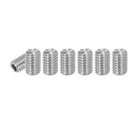PATIKIL 120 Pcs Hex Socket Grub Screw, M3x5mm Flat Point Grub Bolt 304 Stainless Steel Head Socket Set Screws for Door Handles Light Fixture Repair