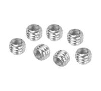 PATIKIL 120 Pcs Hex Socket Grub Screw, M5x5mm Flat Point Grub Bolt 304 Stainless Steel Head Socket Set Screws for Door Handles Light Fixture Repair