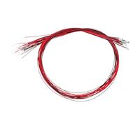 PATIKIL 1206 Pre-Wired Micro LED, 12 Pcs 1.8-2.2V Pre-soldered Mini Light Emitting Diodes Surface Mount Device for Model Building, DIY, Science Projects, 9.8" Length, Red