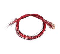 PATIKIL 1206 Pre-Wired Micro LED, 25 Pcs 2.8-3.3V Pre-soldered Mini Light Emitting Diodes Surface Mount Device for Model Building, DIY, Science Projects, 9.8" Length, Pink