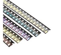 PATIKIL 1206 Surface Mounted Devices x 5 Colors LED Lighting Bulbs, 100Pcs Light Emitting Diode Kit for Electronic Home Appliances