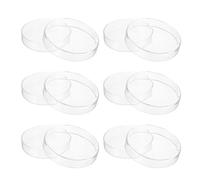 PATIKIL 120mm/4.72inch High Borosilicate Glass Petri Dishes with Lids, 6Pcs Petri Plates for Lab Science Experiment, Clear