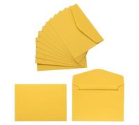 PATIKIL 120Pcs Gift Cards Envelopes, 110GSM Paper Colored Mini Envelopes Small Card Holder for Business Mailing Invitations Greeting Weddings Party, Dark Yellow, 4.5 x 3.2 Inches
