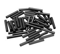PATIKIL 120Pcs M4 ABS Spacers M4 x 7mm OD x 40mm L Plastic Round Spacer Washers Black Standoff Nut Unthreaded for Screws Bolts Electrical Outlet