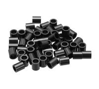 PATIKIL 120Pcs M4 ABS Spacers M6 x 9mm OD x 10mm L Plastic Round Spacer Washers Black Standoff Nut Unthreaded for Screws Bolts Electrical Outlet