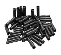 PATIKIL 120Pcs M4 ABS Spacers M6 x 9mm OD x 35mm L Plastic Round Spacer Washers Black Standoff Nut Unthreaded for Screws Bolts Electrical Outlet