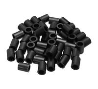 PATIKIL 120Pcs M4 ABS Spacers M8 x 12mm OD x 15mm L Plastic Round Spacer Washers Black Standoff Nut Unthreaded for Screws Bolts Electrical Outlet