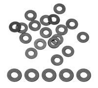 PATIKIL 124PCS M2 Stainless Steel Washers, M2x5x0.3mm Flat Washers Metal Metric Sealing Assortment Kit 304 Stainless Steel Gasket Ring for Screws Bolts Automotive