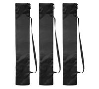 PATIKIL 125cm x 22cm Tripod Carrying Case, 3 Pack Camera Tripod Carrying Bags Oxford Cloth Padded Bag for Camera Gear Mic Light Stand Sheet Music Photography Accessories, Black
