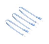 PATIKIL 125cm x 2cm Replacement Shoulder Strap, 3Pack Adjustable Swivel Clip Hook Buckle Slide Crossbody Bag Belt for Water Bottle Carrier Sling Bag, Sky Blue