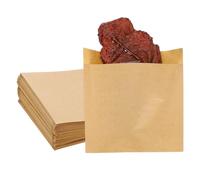 PATIKIL 12cm x 12cm Paper Sandwich Bags, 100 Pcs Pastry Bag Small Pastry Bags Cookie Sleeves Food Packaging for Bakery Treats, Light Brown