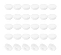 PATIKIL 12mm Diameter Silicone Round Snap, 30 Pcs in Type Locking Furniture Hole Plug Button Protective Cover Cap Head Fit for 2.5-12mm Hole for Seal Bulkhead Cylinder Hole, White