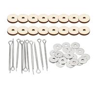 PATIKIL 12mm Doll Joints, 8 Set Removable Cotter Pin Joints Connector and Fiberboard Tray for Bear Limbs Making Head DIY Crafts Accessories