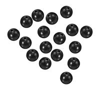 PATIKIL 12mm Fishing Beads, 200 Pieces Soft Plastic Fishing Bait Eggs Rig Bead Tackle Tool Round, Black
