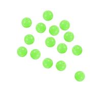 PATIKIL 12mm Glow Fishing Beads, 100Pcs Soft Plastic Round Rubber Luminous Fishing Bait Eggs Rig Bead Tackle Lures Accessories with Storage Box, Green