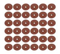 PATIKIL 12mm Leather Washers, 100pcs Leather Handle Washers Leather Spacer Cushion Washers 1.5 mm Thick Round for Knife Handle Hammer Hatchet Badge Bicycle Seat Crafts, Reddish Brown