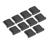 PATIKIL 12mm Universal Camera Hot Shoe Cover Cap, 10 Pack Hot Shoe Cap Hot Shoe Protector Plastic Suitable for Nikon for Fujifilm for Pentax DSLR/SLR Camera, Black