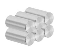 PATIKIL 12mm x 30mm Dowel Pin Stainless Steel, 6 Pcs 304 Stainless Steel Pegs Shelf Pins Rod Support Metal Fasten Elements for Shelves Furniture Fixing Component, Silver