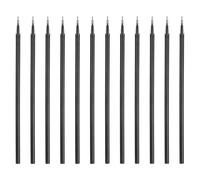 PATIKIL 12Pack 0.5mm Gel Pen Refills for Coloring, Medium Point Gel Ink Pens Refills for Coloring Book Drawing Art Supplies Scrapbook Journaling, Black