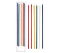 PATIKIL 12Pcs 2.8mm Carpenter Pencil Lead Refills, Solid Dry Pencil Refills Break Resistant Lead Refill for Mechanical Carpenter Construction Pencils Art Drafting, Multicolor
