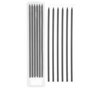 PATIKIL 12Pcs 2.8mm Carpenter Pencil Lead Refills, Solid Dry Pencil Refills Break Resistant Lead Refill for Mechanical Carpenter Construction Pencils Art Drafting, Black