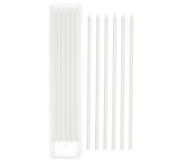 PATIKIL 12Pcs 2.8mm Carpenter Pencil Lead Refills, Solid Dry Pencil Refills Break Resistant Lead Refill for Mechanical Carpenter Construction Pencils Art Drafting, White