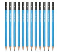 PATIKIL 12Pcs 6B Drawing Pencils for Sketching, Hexagonal Sketch Pencils for Drawing Writing Art Sketching Artists Beginners, Blue/Black