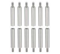 PATIKIL 12pcs M3 Standoffs, M3 25+6mm Spacer Standoffs Steel Threaded Standoffs Screws Kit 3mm ID 5mm OD Metric Male Female Thread Adapters for Circuit Board PCB RC Drones Motherboard