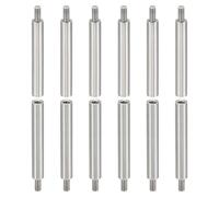 PATIKIL 12pcs M3 Standoffs, M3 35+6mm Spacer Standoffs Steel Threaded Standoffs Screws Kit 3mm ID 5mm OD Metric Male Female Thread Adapters for Circuit Board PCB RC Drones Motherboard