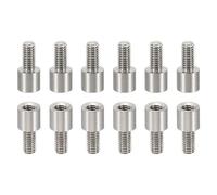 PATIKIL 12pcs M3 Standoffs, M3 5+6mm Spacer Standoffs Steel Threaded Standoffs Screws Kit 3mm ID 5mm OD Metric Male Female Thread Adapters for Circuit Board PCB RC Drones Motherboard