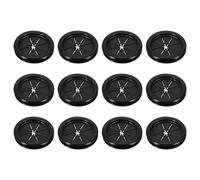 PATIKIL 12Pcs Rubber Plug Hole Grommet Kit, 2.0" Firewall Closed Hole Plug Fire Grommet for Wire Electrical Appliance Plumbing Wiring Automotive Home Improvement, Black