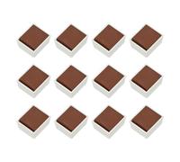 PATIKIL 12Pcs Watercolor Paint Refill, 4g Solid State Watercolor Paint Set for Art Crafts Painting Supplies, Reddish Brown