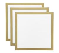 PATIKIL 12x12 Diamond Paintings Frames, 3pcs Magnetic Picture Frame Diamond Art Frames Self Adhesive Magnetic Photo Frame Reusable for Refrigerator Wall, 30x30cm, Golden