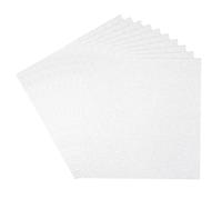 PATIKIL 12x12 Glitters Cardstock, 10Sheets 250GSM Sparkling Thick No-Shed Shimmer Glitters Paper for Scrapbook Card Making DIY Crafts Project Party Decorations, Silver