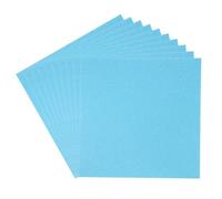 PATIKIL 12x12 Glitters Cardstock, 10Sheets 250GSM Sparkling Thick No-Shed Shimmer Glitters Paper for Scrapbook Card Making DIY Crafts Project Party Decorations, Light Blue