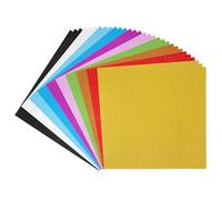 PATIKIL 12x12 Glitters Cardstock Set, 30Sheets 250GSM Sparkling Thick No-Shed Shimmer Glitters Paper for Scrapbook Card Making DIY Crafts Project Party Decorations, Multicolored