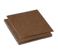 PATIKIL 12x12 Inch Lamp Base Felt, 5Pack 2mm Thickness Square Felt Furniture Pad Soft Adhesive Non-slip Anti-scratch Backed Felt for Lamp Furniture DIY Craft, Coffee
