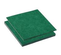 PATIKIL 12x12 Inch Lamp Base Felt, 5Pack 2mm Thickness Square Felt Furniture Pad Soft Adhesive Non-slip Anti-scratch Backed Felt for Lamp Furniture DIY Craft, Dark Green