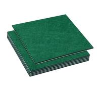 PATIKIL 12x12 Inch Lamp Base Felt, 6Pack 3mm Thickness Square Felt Furniture Pad Soft Adhesive Non-slip Anti-scratch Backed Felt for Lamp Furniture DIY Craft, Dark Green