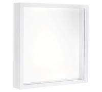 PATIKIL 12x12 Shadow Box Frame, Wooden Dried Flower Photo Frame Floating Photo Frame Acrylic DIY Display Case for Flowers Ticket Crafts and Photos, White