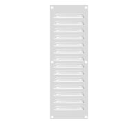 PATIKIL 12x4 Inch Aluminum Vent Cover, Screen Air Grille Ventilation Cover HVAC Louvered Grill Built-in Mesh for Home Kitchen Fireplace Bathroom Wall Ceiling, Silver