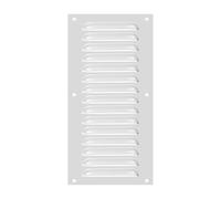 PATIKIL 12x6 Inch Aluminum Vent Cover, Screen Air Grille Ventilation Cover HVAC Louvered Grill Built-in Mesh for Home Kitchen Fireplace Bathroom Wall Ceiling, Silver