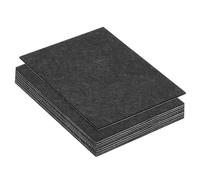 PATIKIL 12x8 Inch Lamp Base Felt, 10Pack 2mm Thickness Rectangle Felt Furniture Pad Soft Adhesive Non-slip Anti-scratch Backed Felt for Lamp Furniture DIY Craft, Black