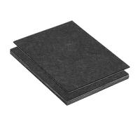 PATIKIL 12x8 Inch Lamp Base Felt, 5Pack 2mm Thickness Rectangle Felt Furniture Pad Soft Adhesive Non-slip Anti-scratch Backed Felt for Lamp Furniture DIY Craft, Black