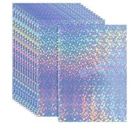 PATIKIL 12x8 Inch Printable Holographic Sticker Paper, 12 Sheets Vinyl Sticker Paper A4 Waterproof Quickly Sticker for Laser Printer Inkjet Printer, Bubble Pattern