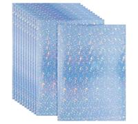 PATIKIL 12x8 Inch Printable Holographic Sticker Paper, 12 Sheets Vinyl Sticker Paper A4 Waterproof Quickly Sticker for Laser Printer Inkjet Printer, Sparkle Scatter Pattern