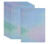 PATIKIL 12x8 Inch Printable Holographic Sticker Paper, 6 Sheets Vinyl Sticker Paper A4 Waterproof Quickly Sticker for Laser Printer Inkjet Printer, Water Droplet Pattern