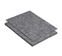 PATIKIL 12x8 Inch Rectangular Grey Felt Furniture Pad, 5Pack, 2mm Thickness, Soft Adhesive Non-slip Anti-scratch Backed